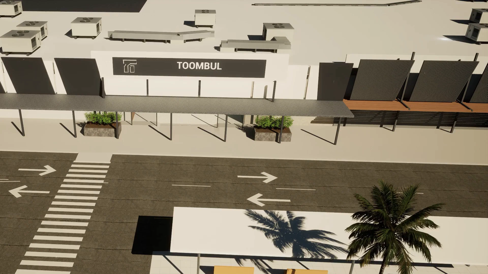 The recreated Toombul entrance, used as the trailer poster